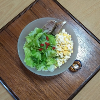 ゆでキャベツ丼